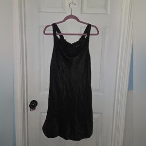 The Limited Silk Medium Bow Back Mini Little Black Dress